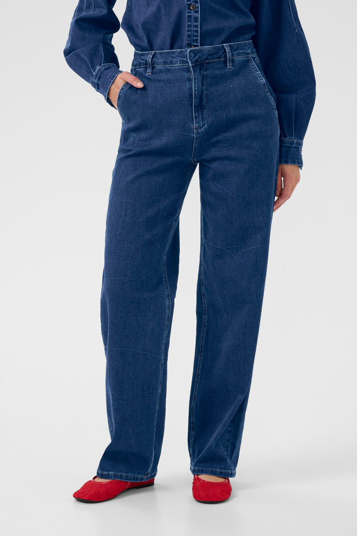 Jean coupe droite taille mi-haute Visti