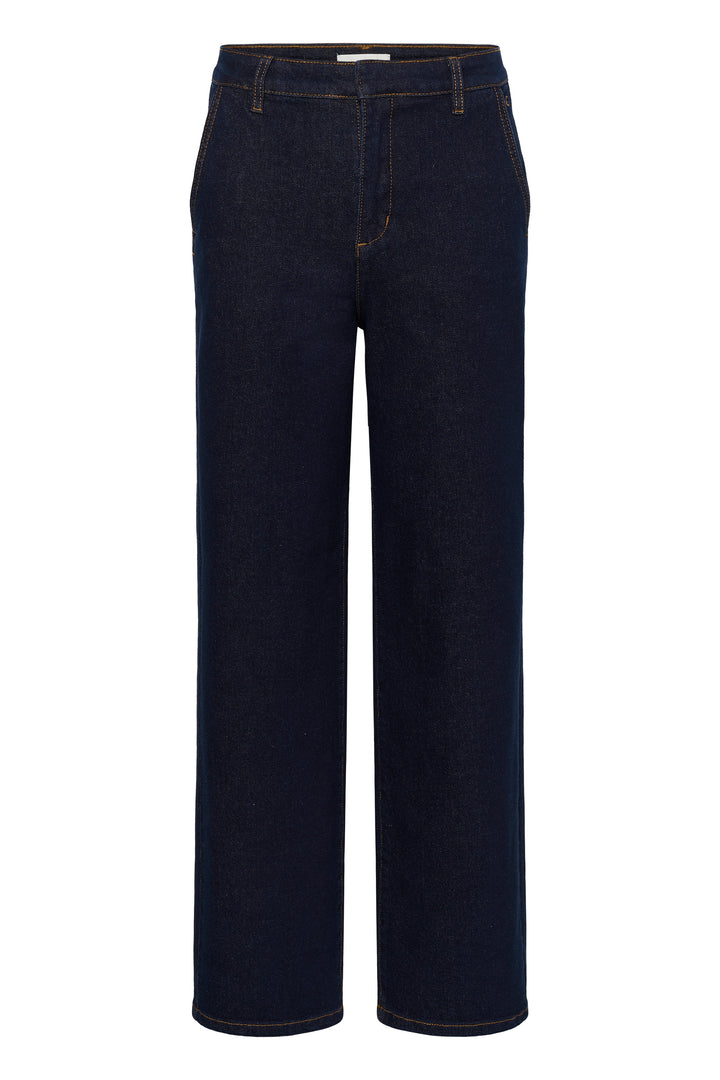 Jeans coupe droite Visti - Taille mi-haute en denim extensible**