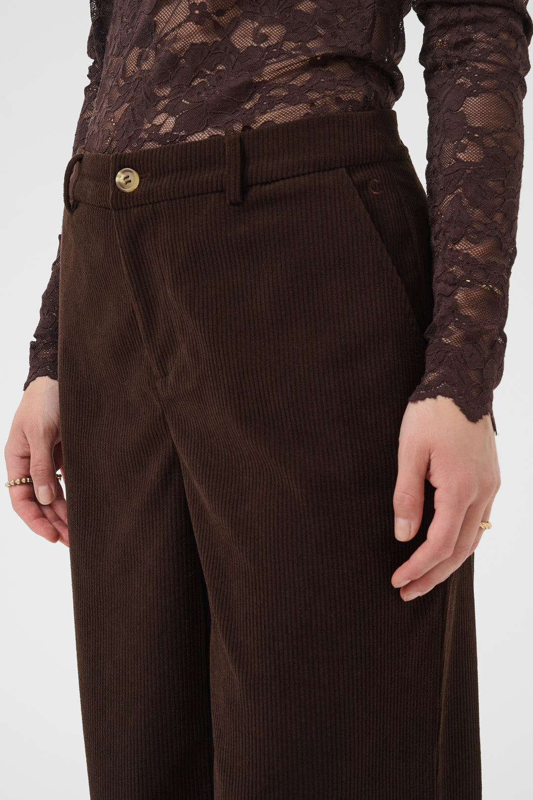 Pantalons ample en corduroy Kanna - Avec poches et taille confortable