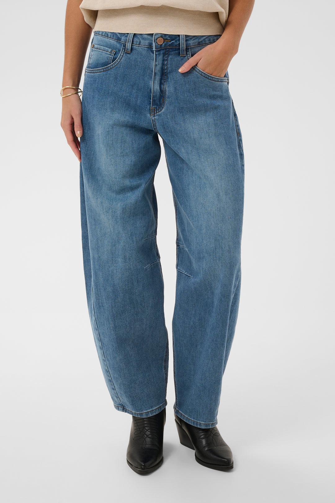 Jeans ballon décontracté Bahren - À silhouette ample et longueur à la cheville