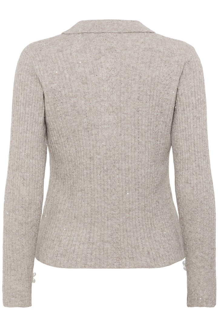 Chandail avec col polo scintillant