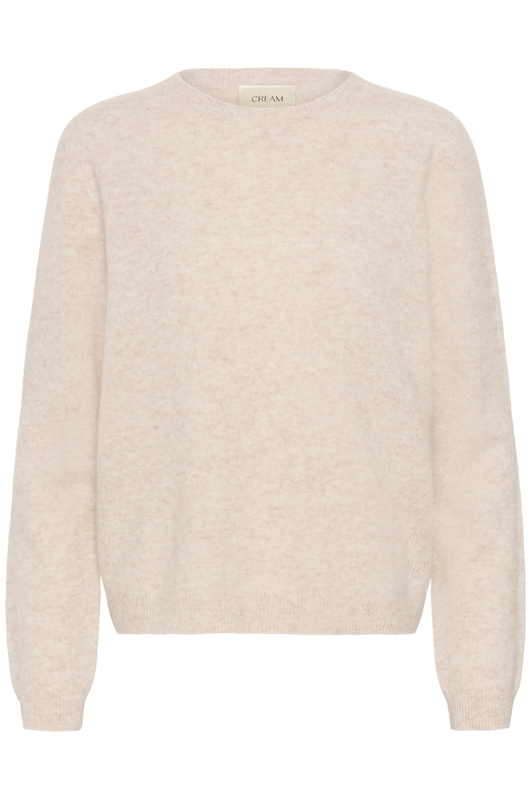 Pull en laine naturelle Mela - Col rond et coupe régulière