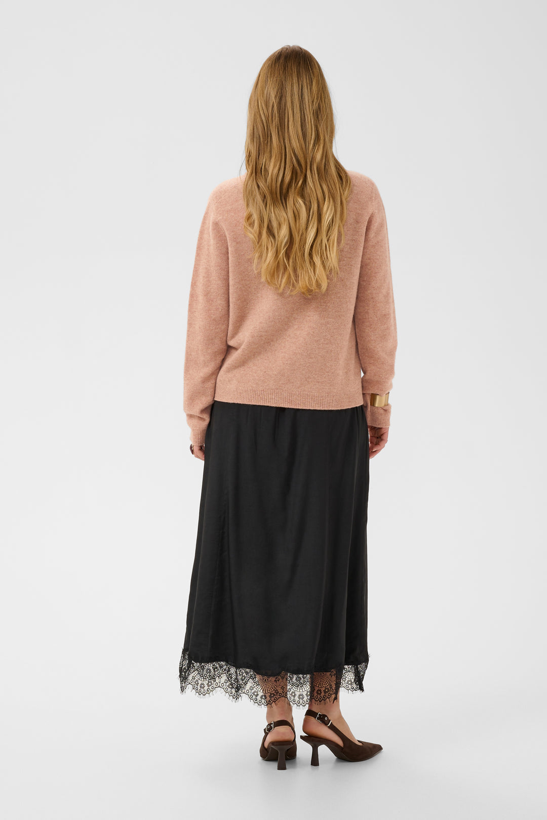 Pull en laine naturelle Mela - Col rond et coupe régulière