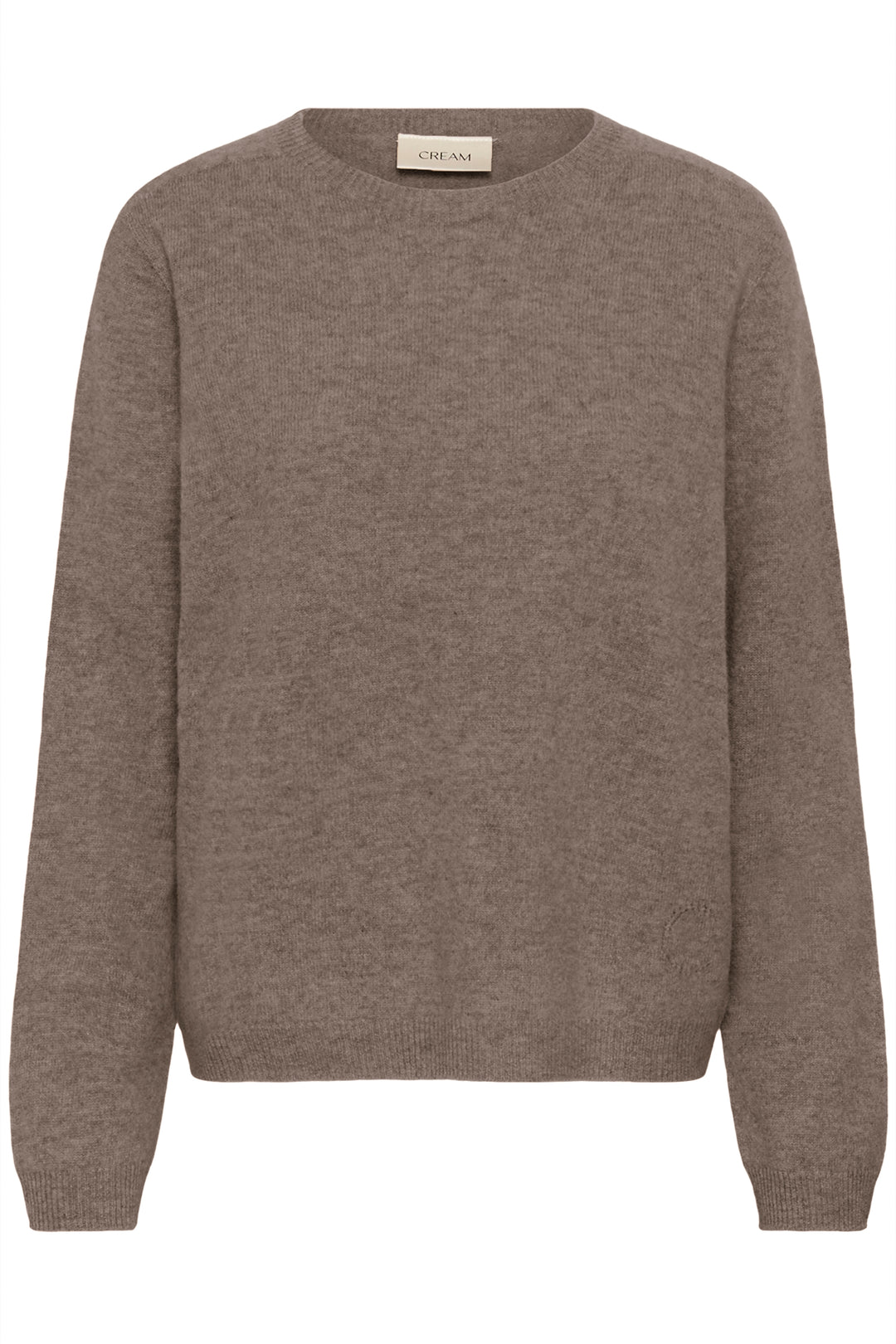 Pull en laine naturelle Mela - Col rond et coupe régulière