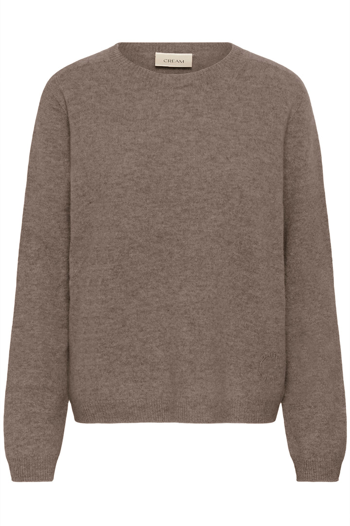Pull en laine naturelle Mela - Col rond et coupe régulière