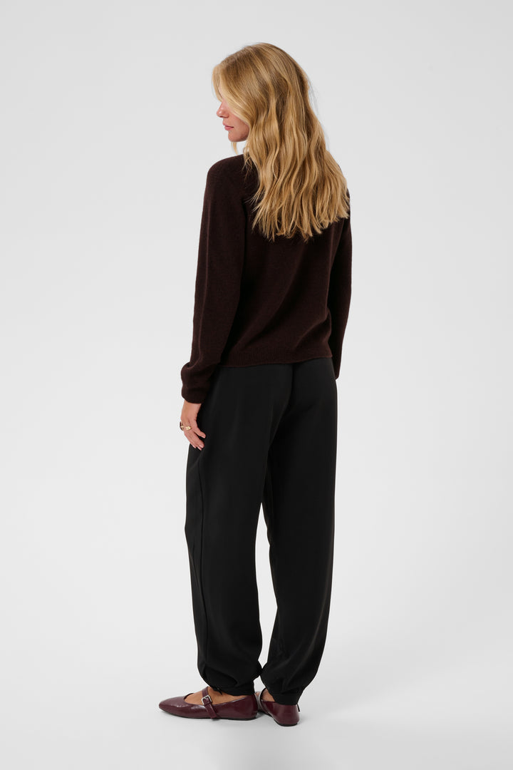 Pull en laine naturelle Mela - Col rond et coupe régulière