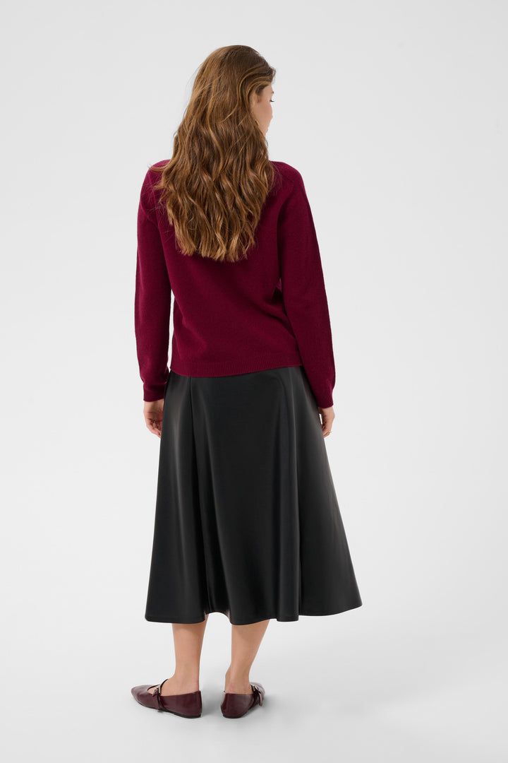 Pull en laine naturelle Mela - Col rond et coupe régulière