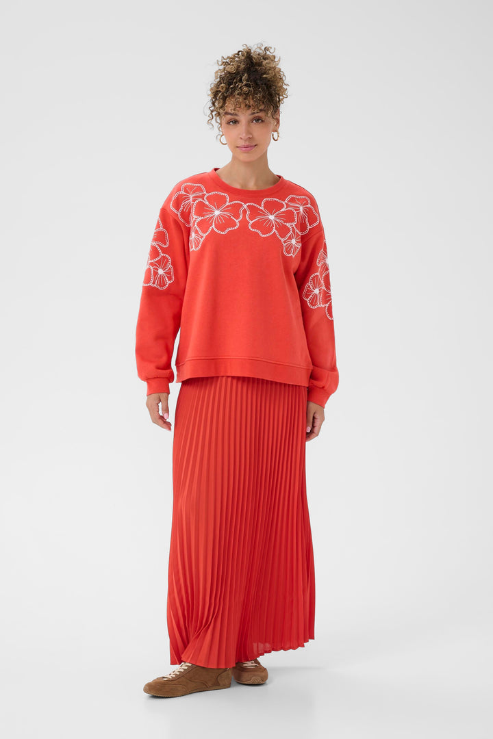 Chandail à broderies florales Daria