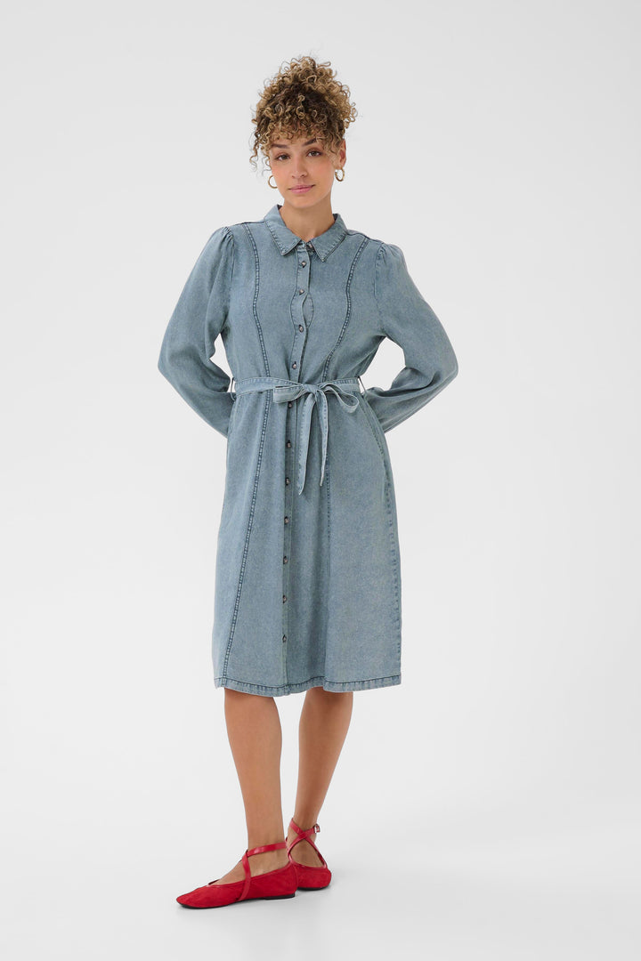 Robe chemise denim Ellie