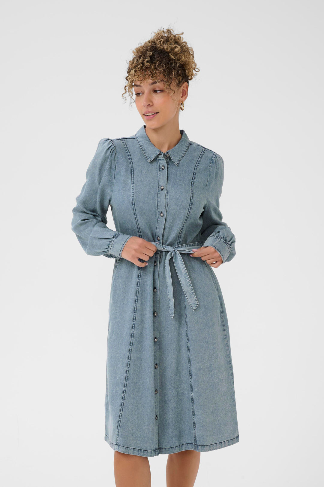 Robe chemise denim Ellie