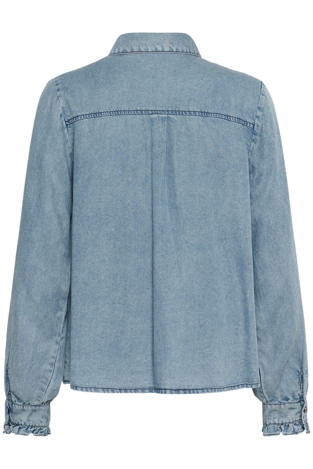 Chemise en denim de lyocell avec volants Ellie