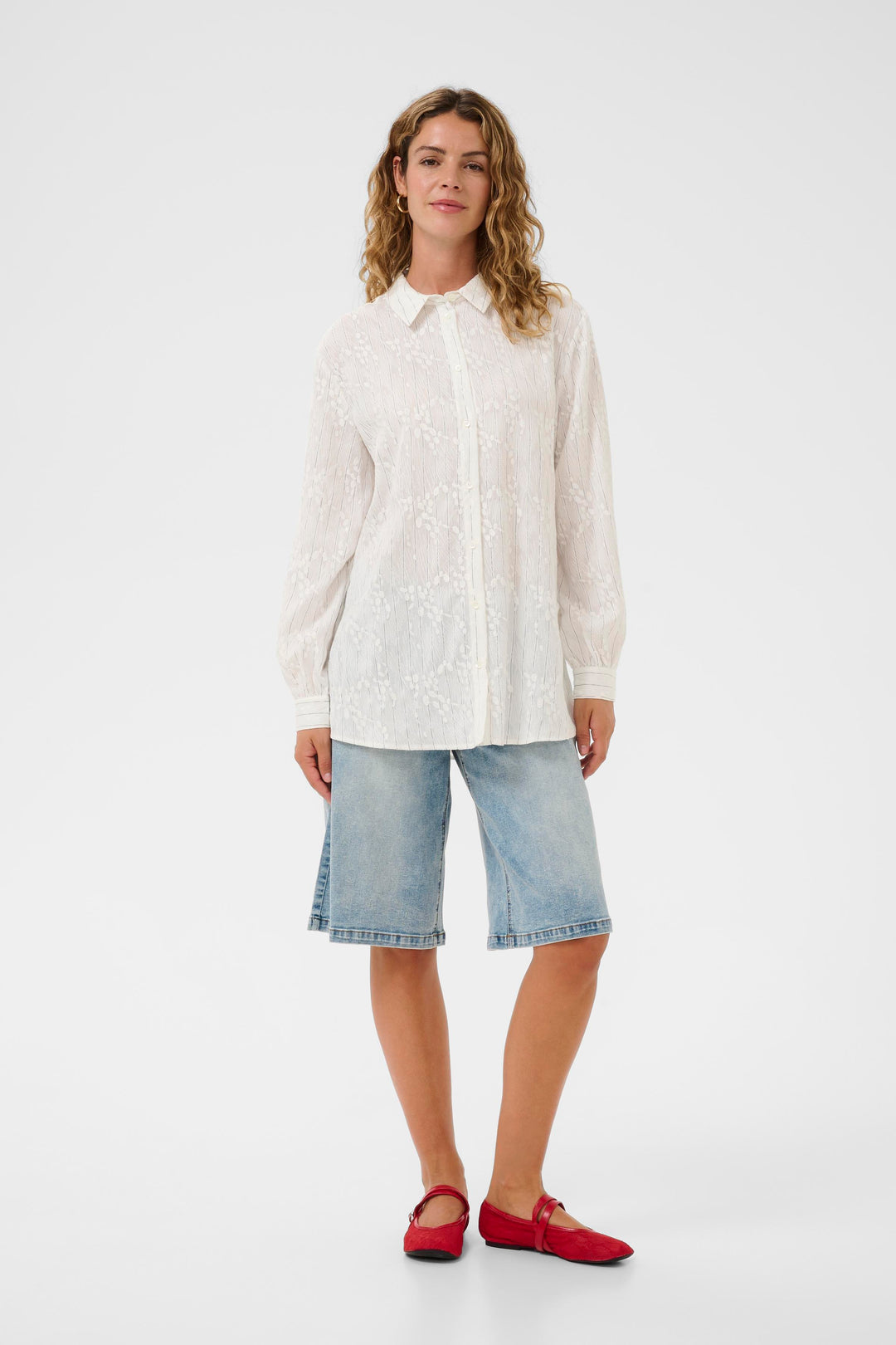 Chemise à fines rayures Alexa