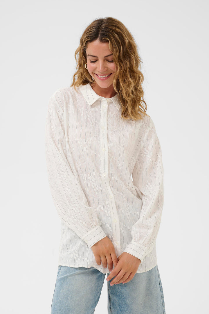 Chemise à fines rayures Alexa