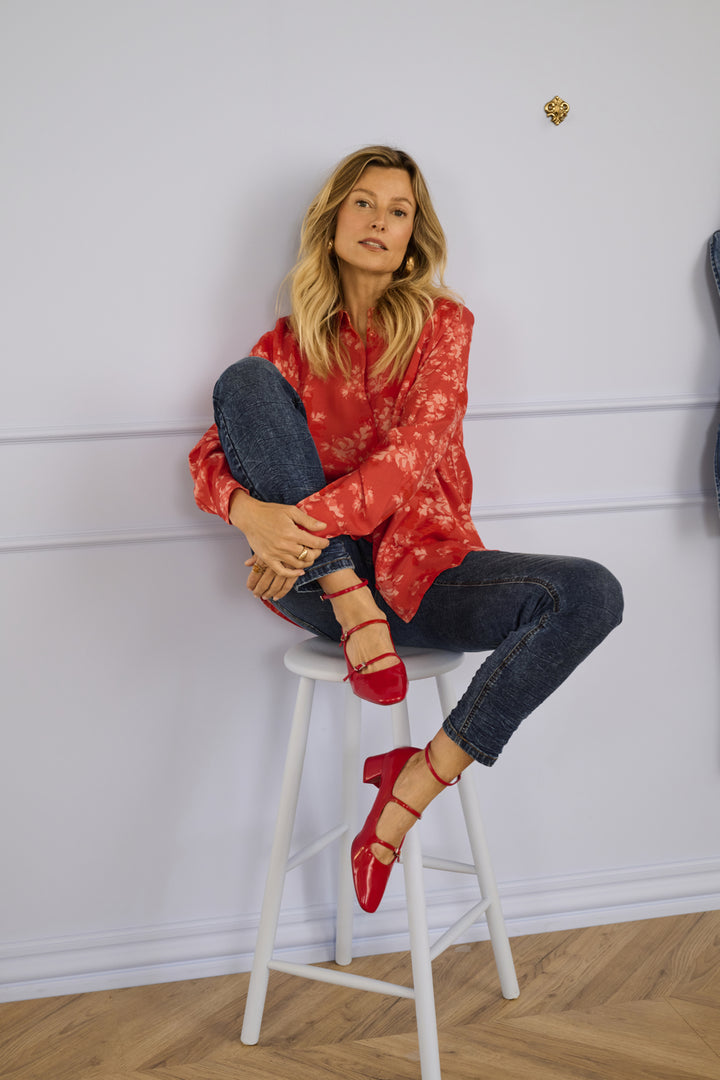 Blouse florale Beatrice – Viscose écoresponsable