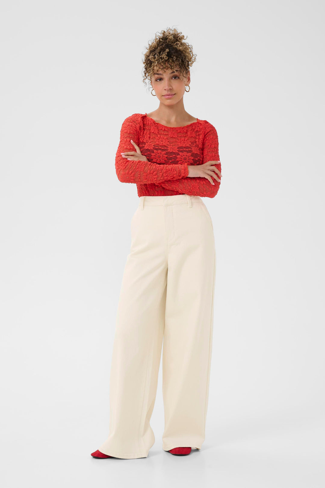 Pantalon taille haute Visti