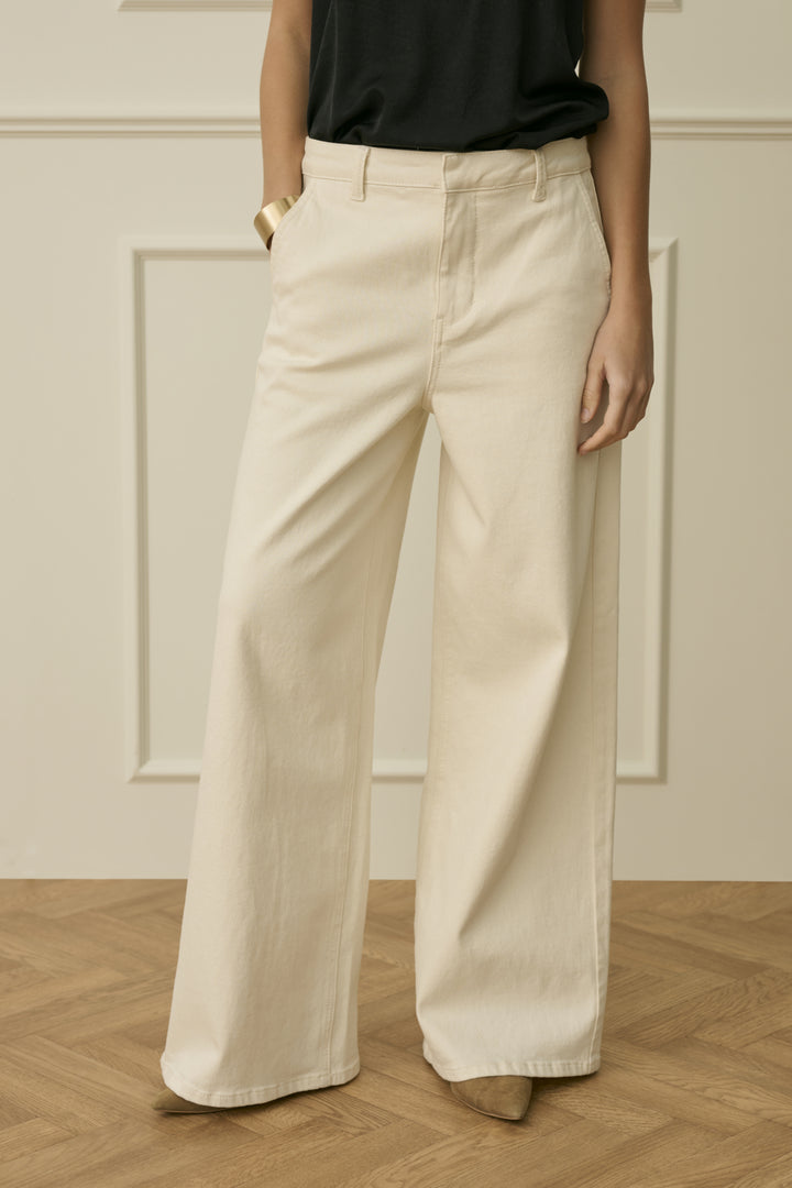 Pantalon taille haute Visti - Denim extensible