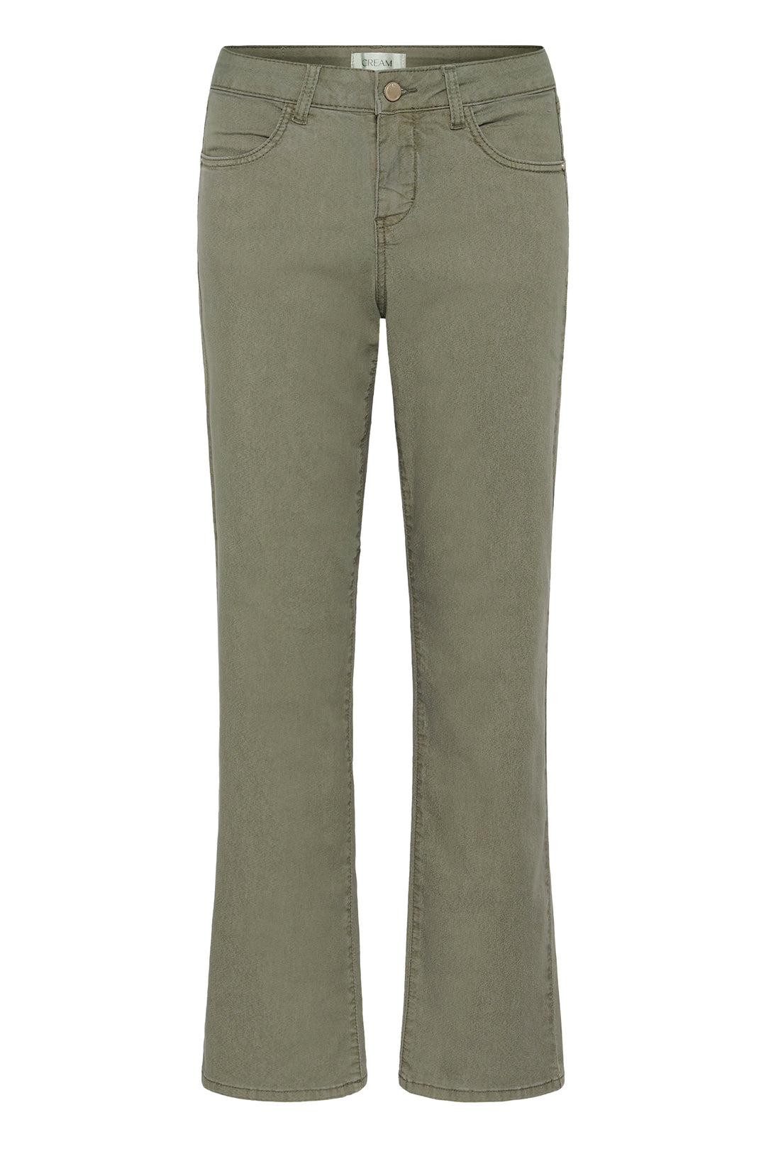 Pantalon taille mi-haute en coton extensible Sophia - Coupe classique Coco Fit