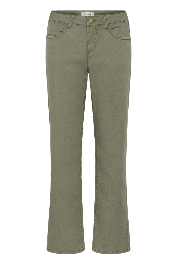 Pantalon taille mi-haute en coton extensible Sophia - Coupe classique Coco Fit