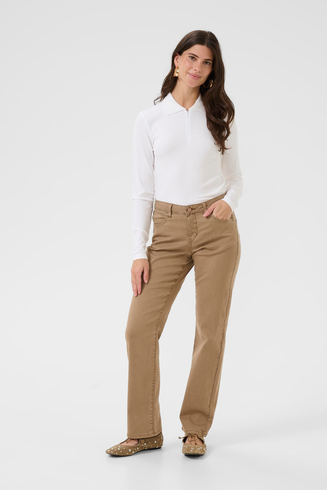 Pantalon droit classique Coco fit Sophia