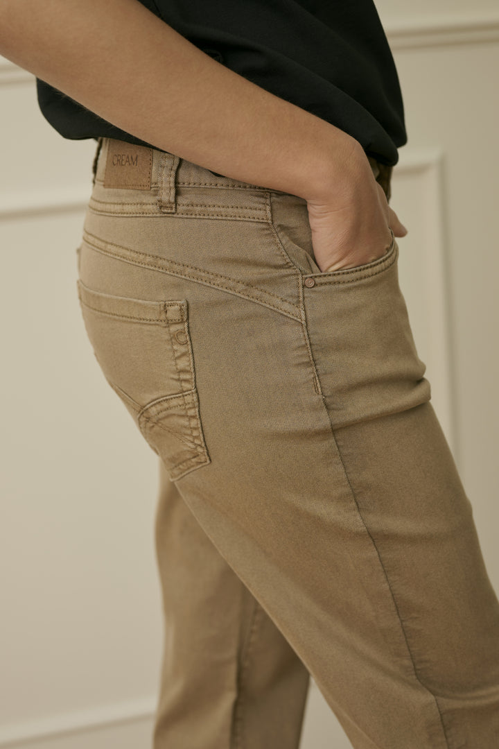 Sophia mid-rise stretch cotton trousers - Coco Fit classic cut