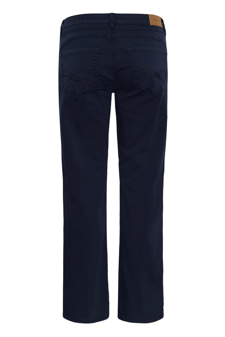 Pantalon taille mi-haute en coton extensible Sophia - Coupe classique Coco Fit