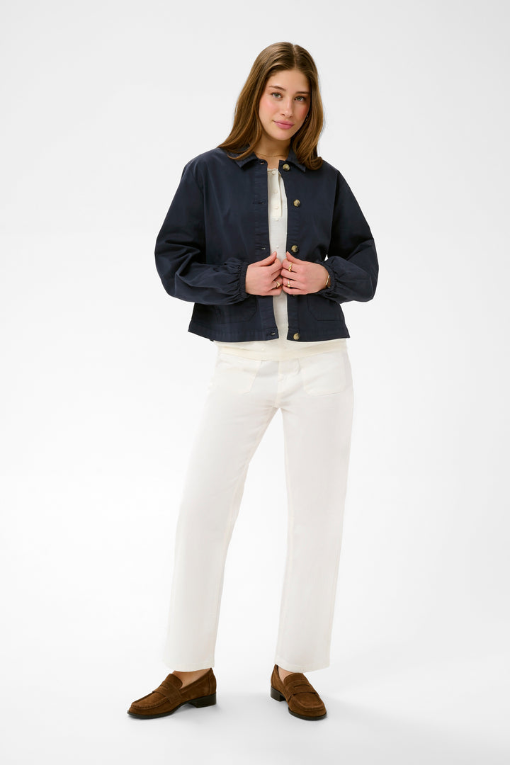 Veste décontractée Berta - Coton extensible et coupe droite