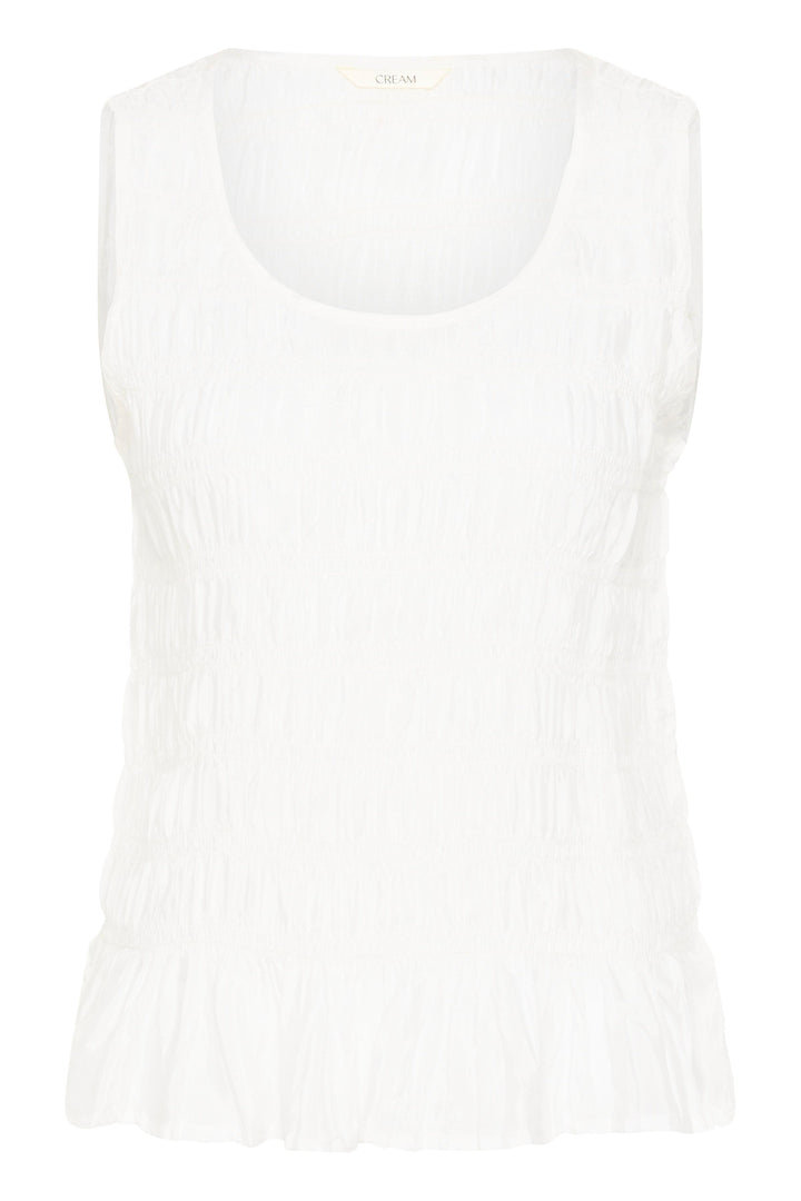 Blouse texturé sans manches Henva - Viscose LENZING™ ECOVERO™