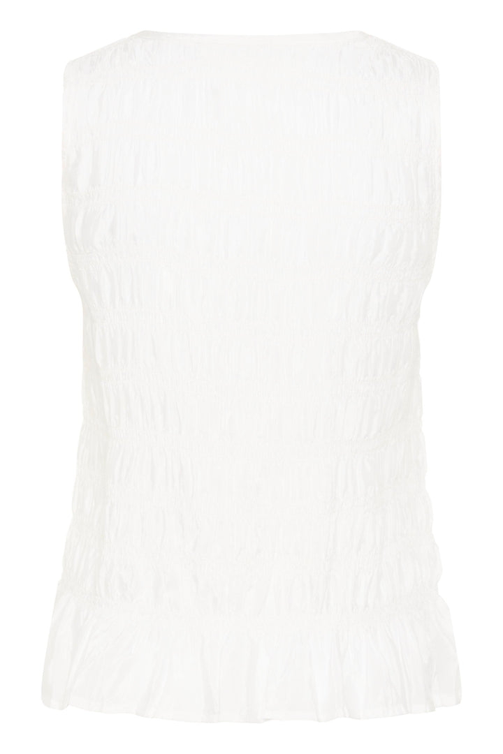 Blouse texturé sans manches Henva - Viscose LENZING™ ECOVERO™