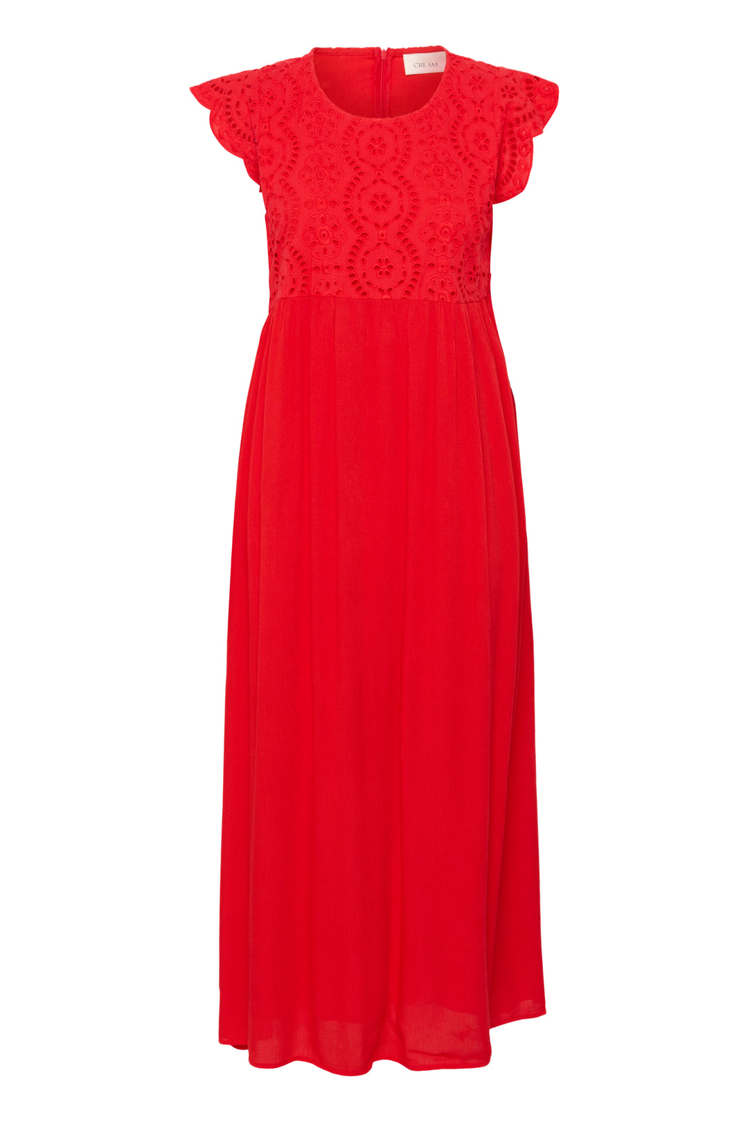 Robe manches courtes Zita - Broderie ajourée