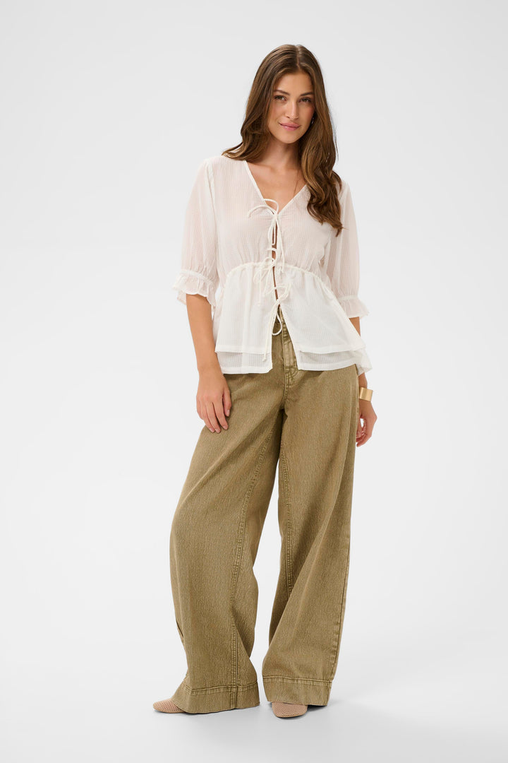 Blouse manches longues Almira - Détails ajustables