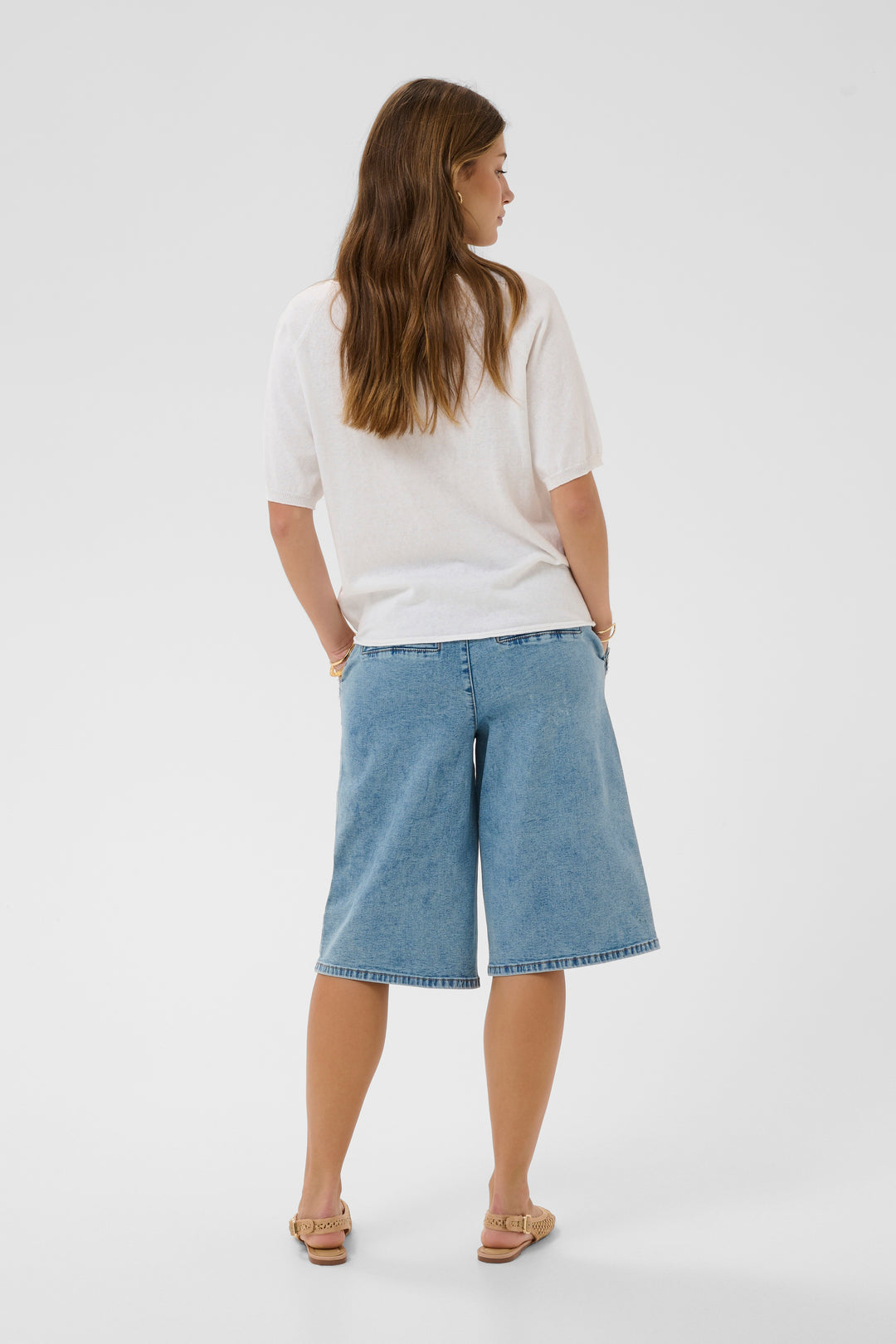 Pull tricoté à coupe ample Romane – Coton et lin