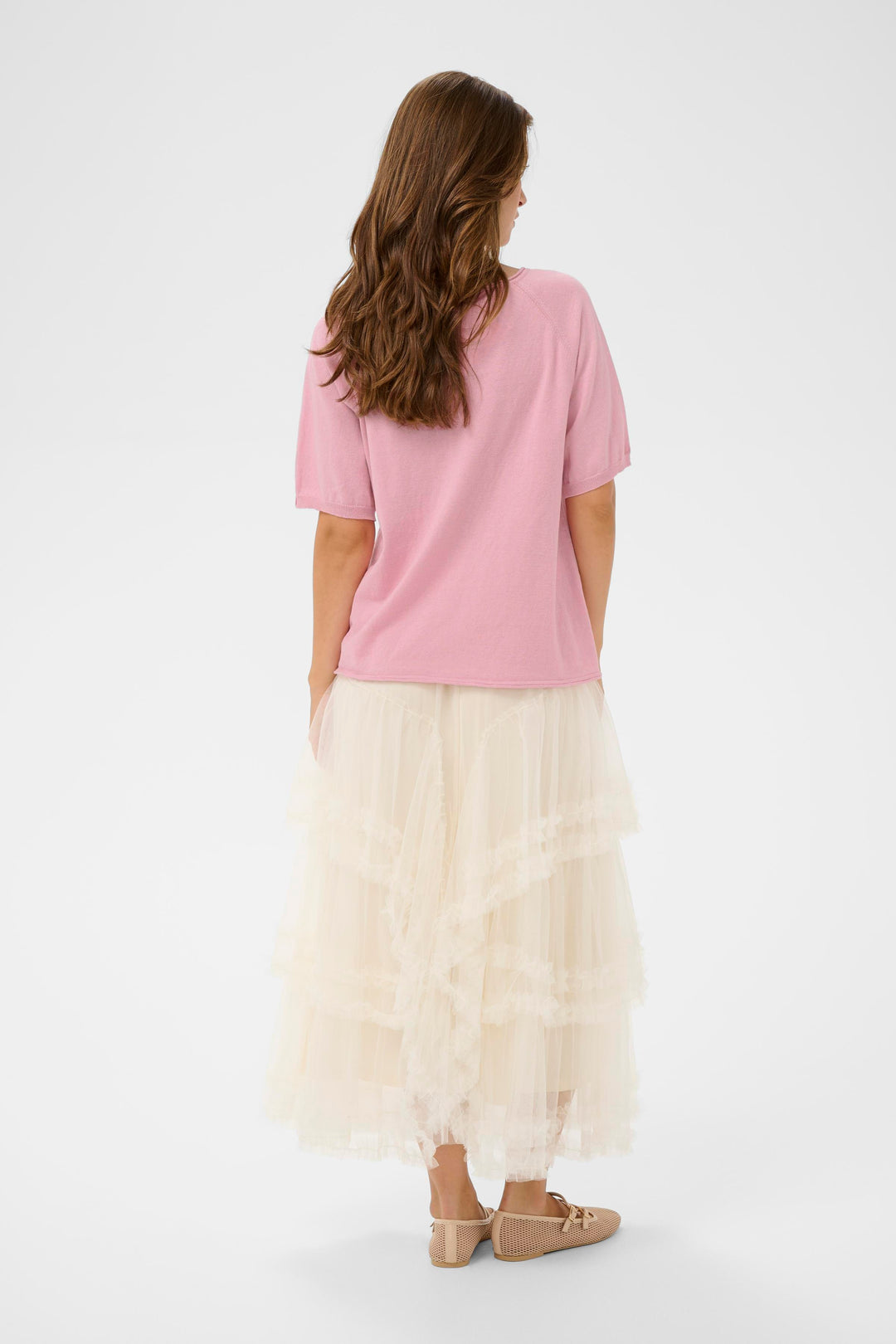 Pull tricoté à coupe ample Romane – Coton et lin