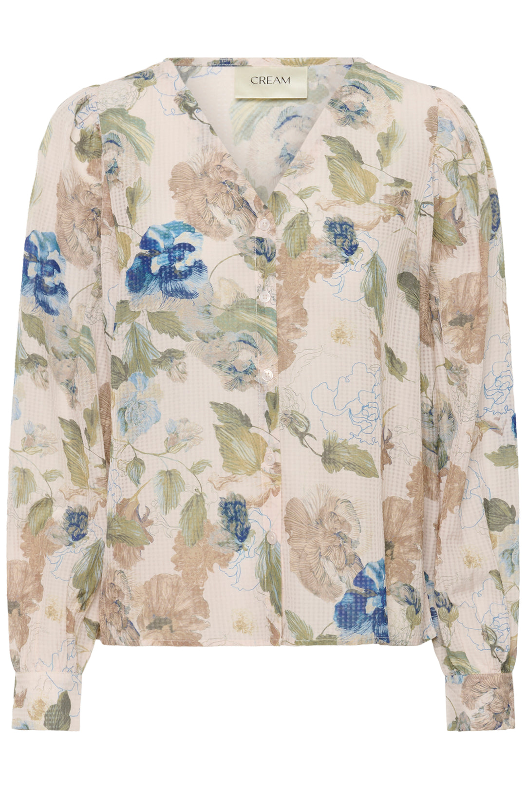 Blouse imprimée à manches longues Lucia - Coupe décontractée