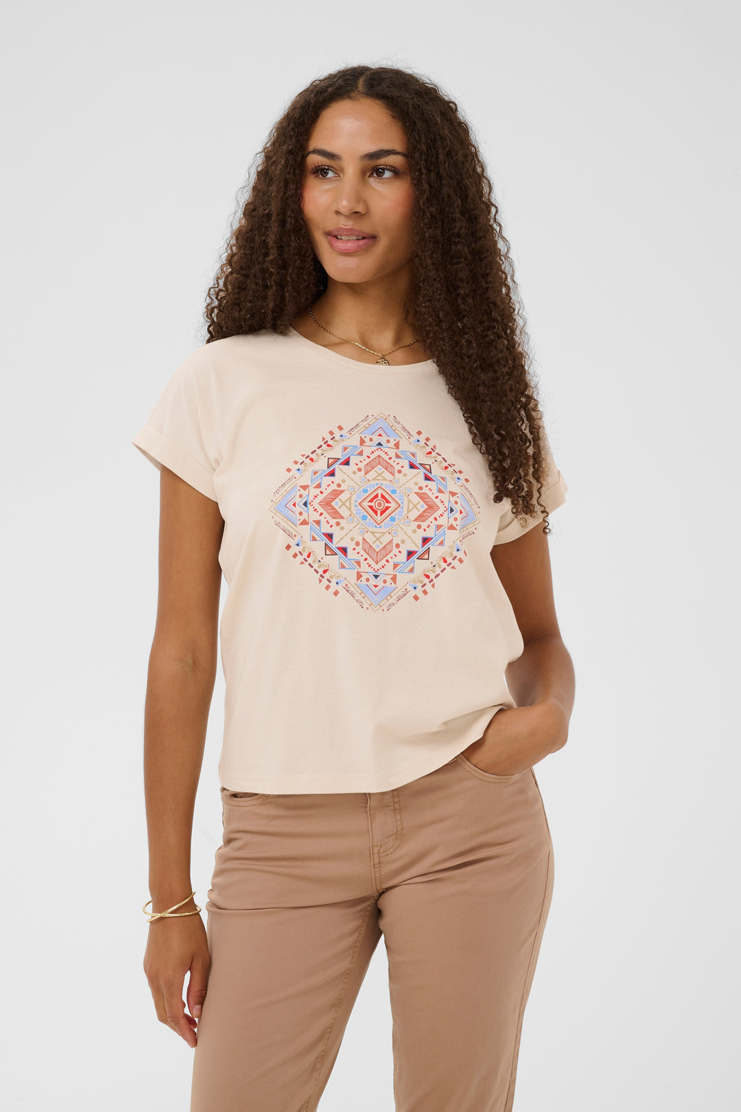 T-shirt en coton Wrikki - Motif aztèque