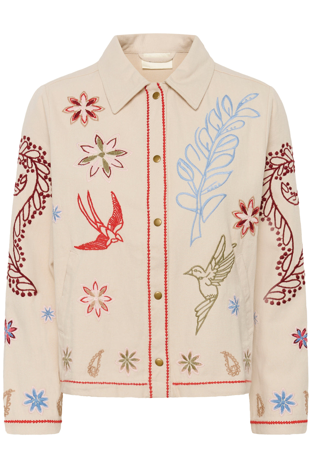 Veste brodée en coton Rosetta - Inspiration bohème