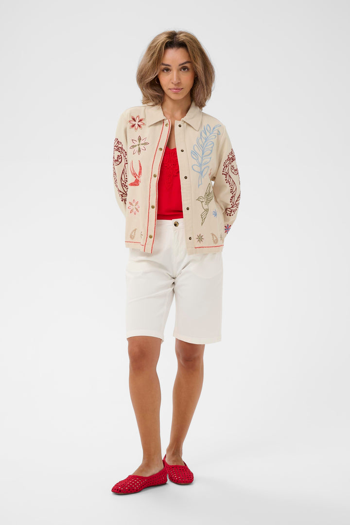 Veste brodée en coton Rosetta - Inspiration bohème