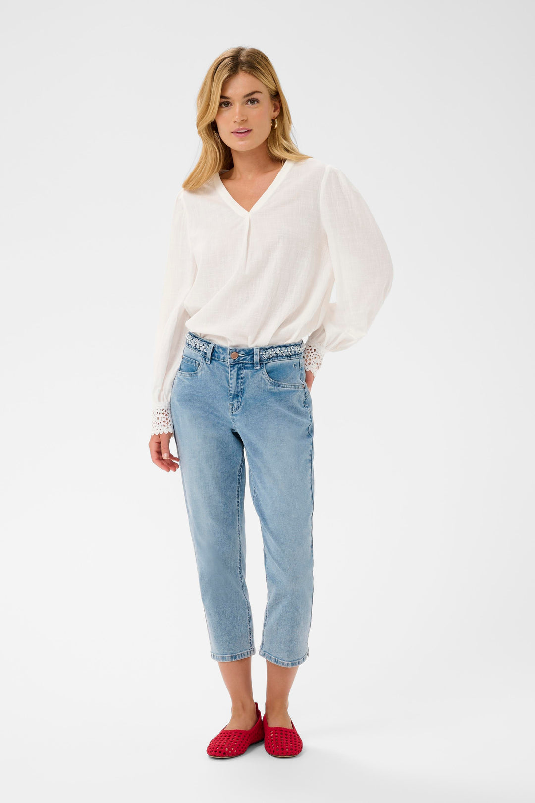 Jean 3/4 en denim Grazie Coco Fit