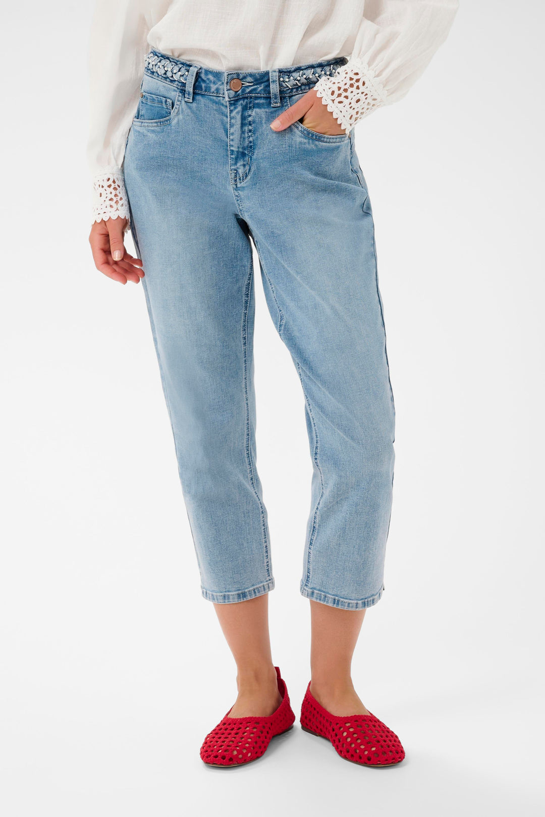 Jean 3/4 en denim Grazie Coco Fit