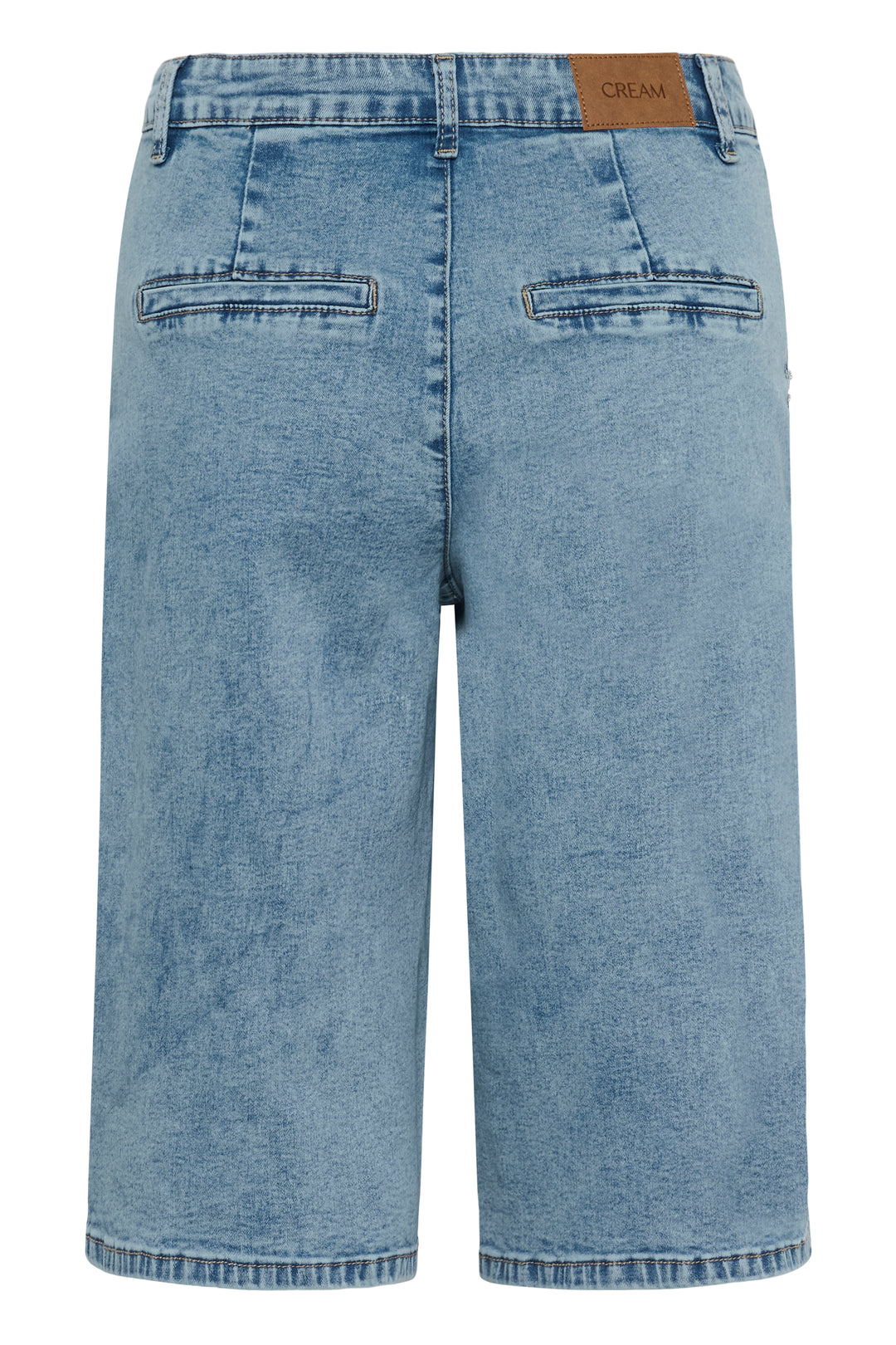 Bermuda en denim Visti - Taille haute et détail tressé