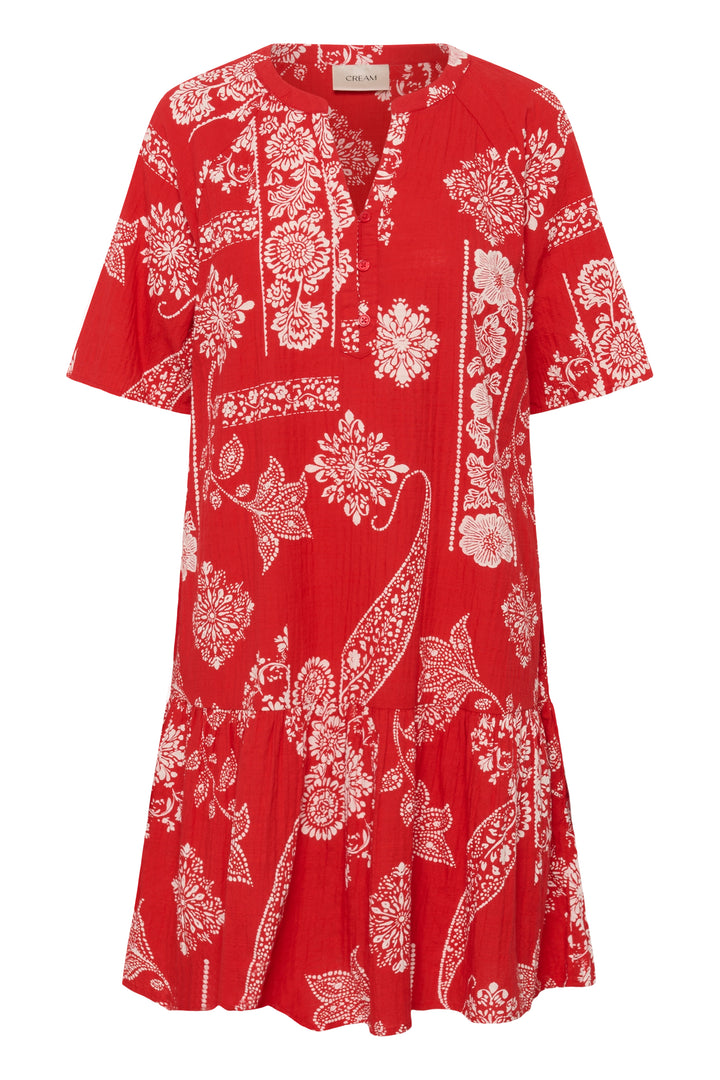 Gianna cotton print dress - Natural drape