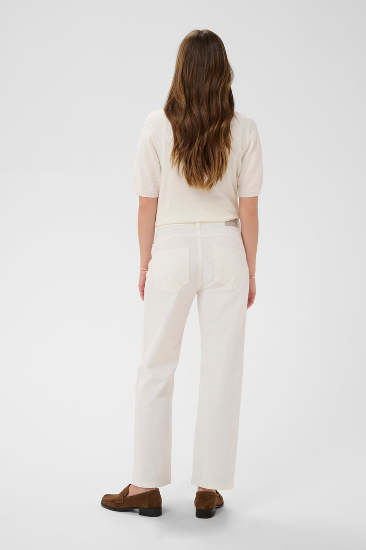 7/8 Berta Trousers - Audrey Fit - Stretch Cotton and High Waist