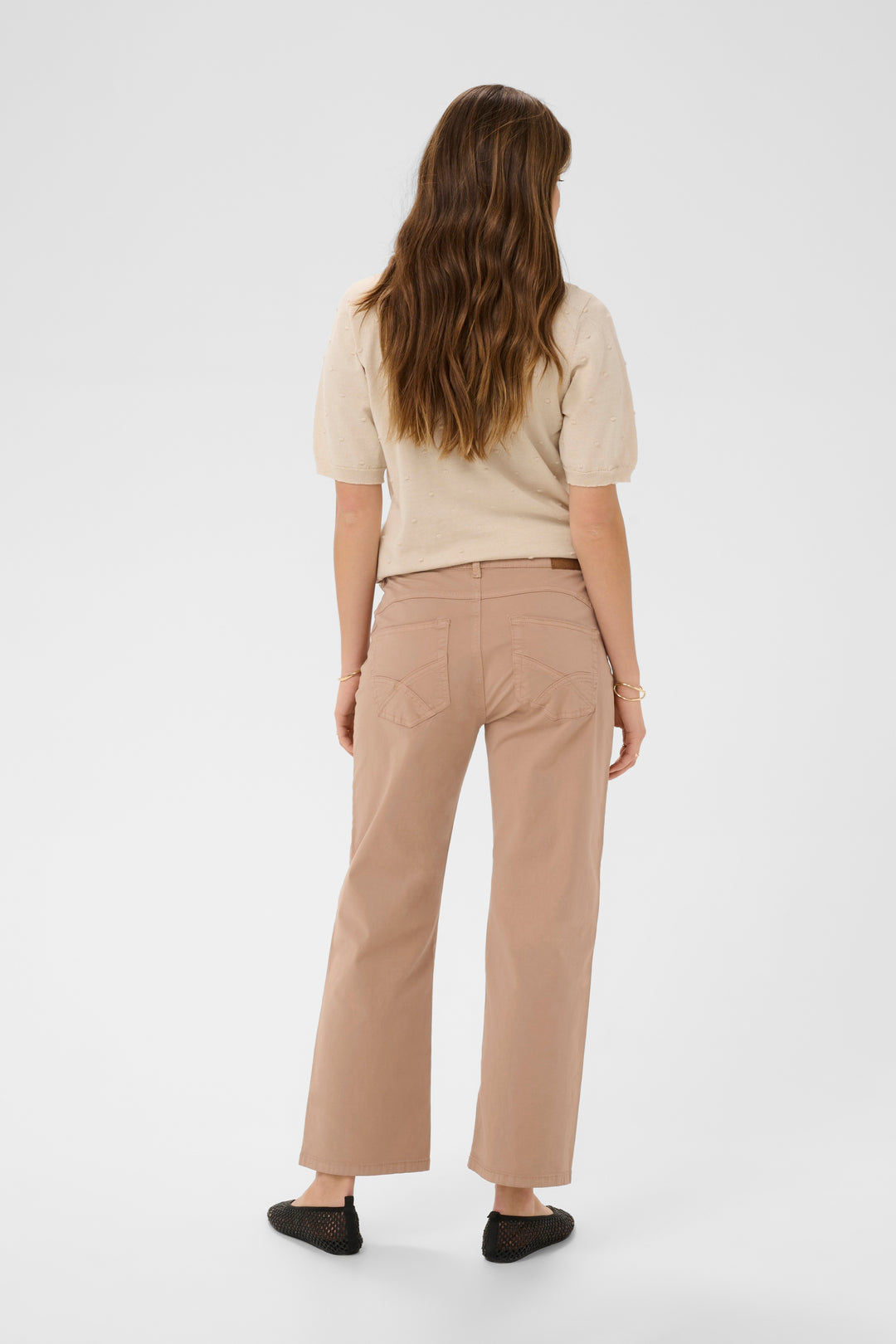 7/8 Berta Trousers - Audrey Fit - Stretch Cotton and High Waist