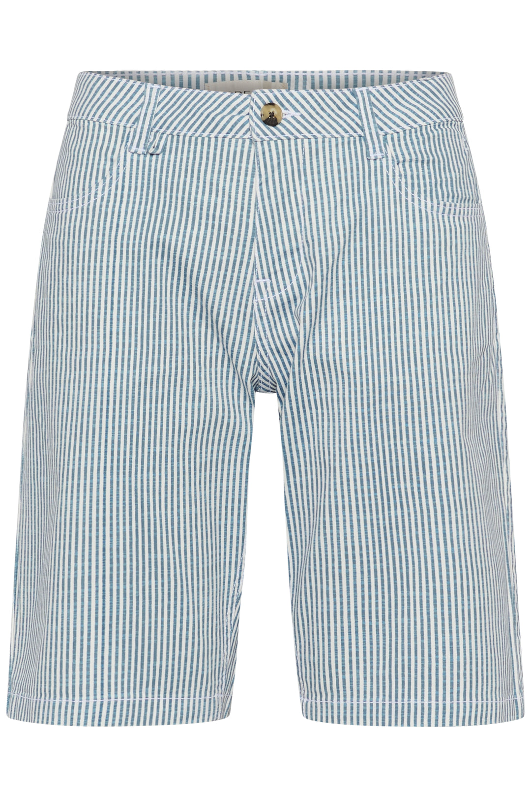 Short ajusté en coton extensible Berta - Coupe droite structurée CocoFit