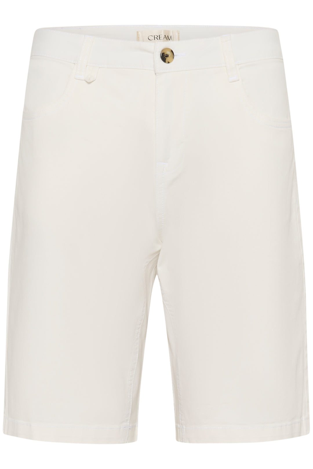 Short ajusté en coton extensible Berta - Coupe droite structurée CocoFit