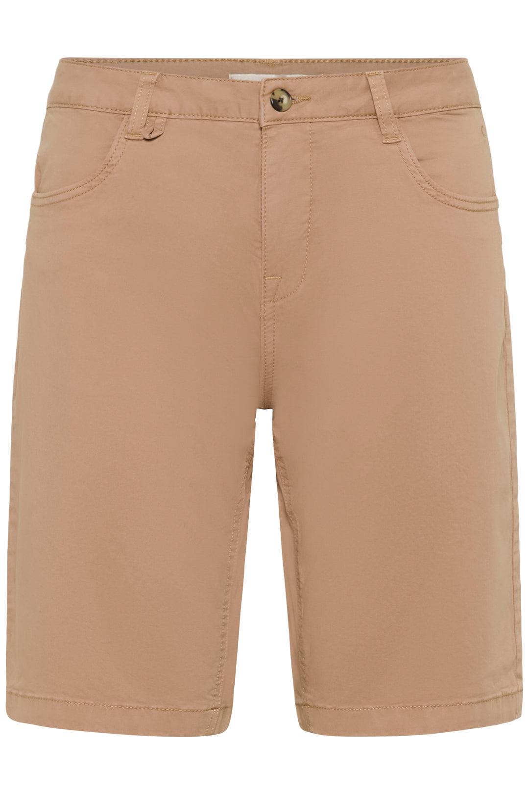 Short ajusté en coton extensible Berta - Coupe droite structurée CocoFit
