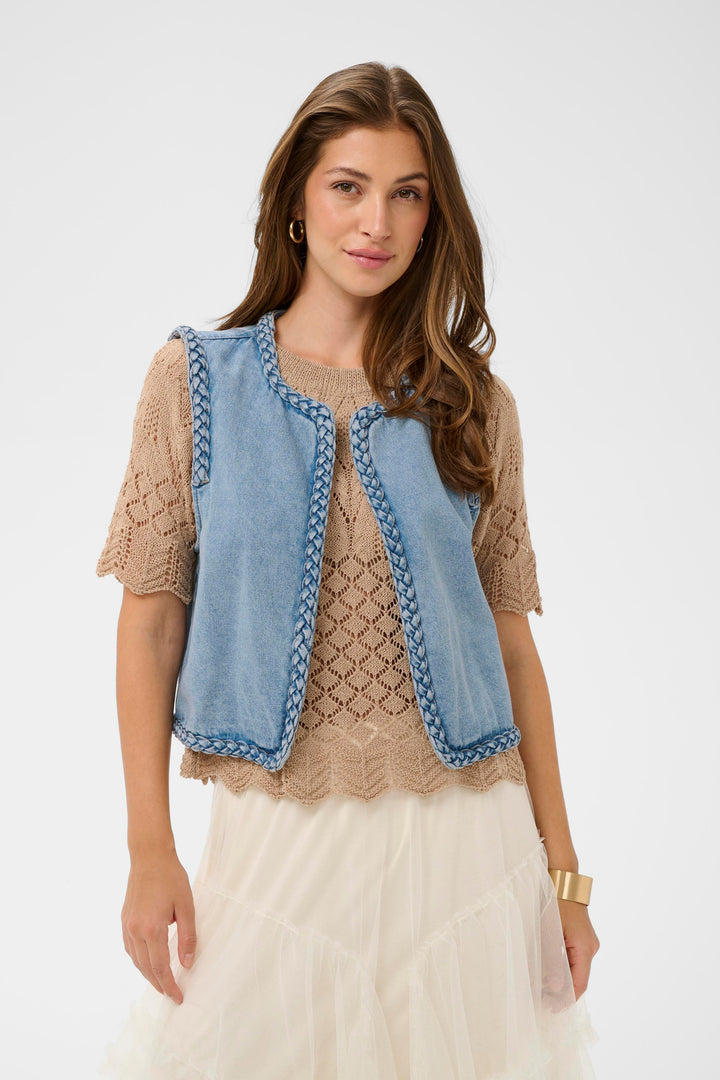 Veste sans manches Rina - Denim extensible