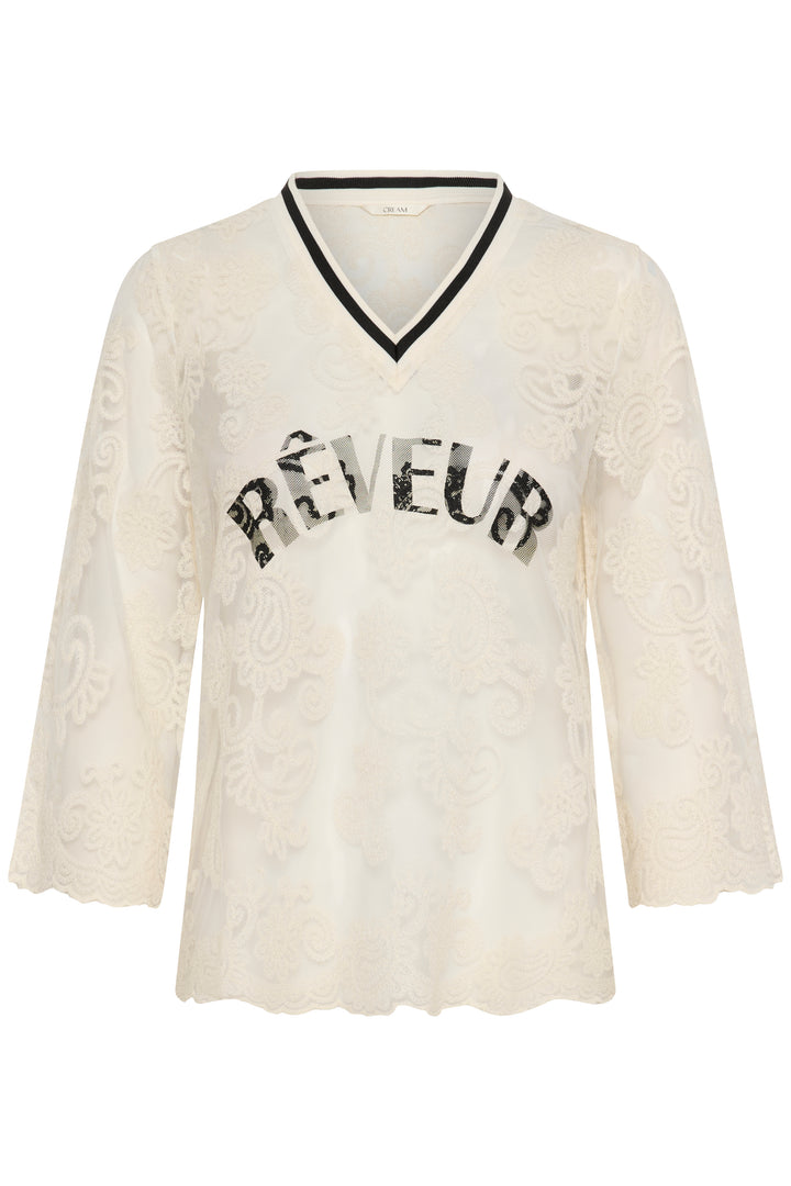 Blouse en dentelle légère Mira - Manches longues