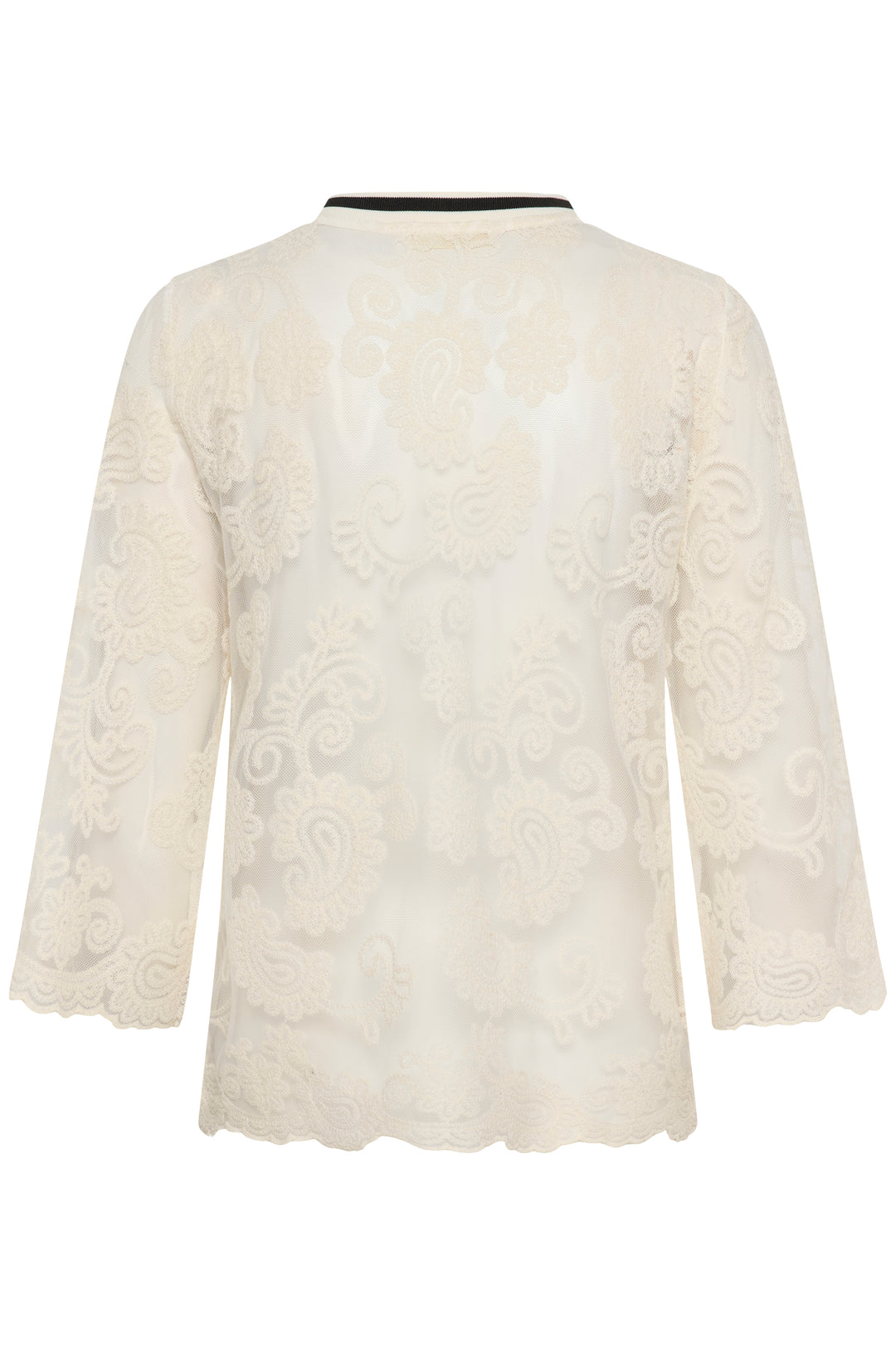 Blouse en dentelle légère Mira - Manches longues