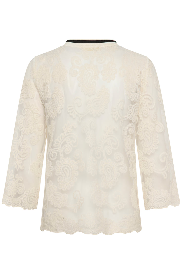 Blouse en dentelle légère Mira - Manches longues