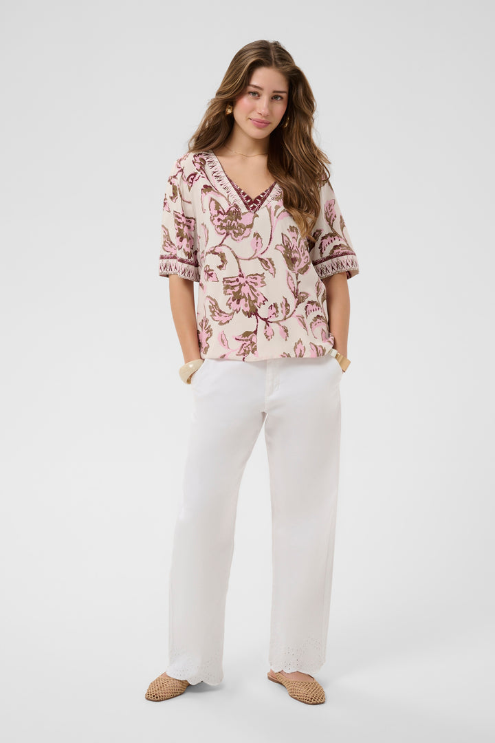 Blouse à manches courtes Tiah - Viscose écoresponsable